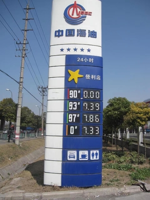 IP65 Water Resistant Digital 7 Segment Display Board Magnetic Flip Fuel Price Sign